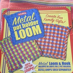 Schylling Metal Pot Holder Loom - Colorful Craft Kit new
